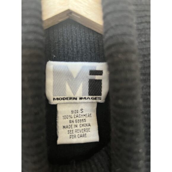 black cashmere turtleneck sweater womens - Picture 2 of 2